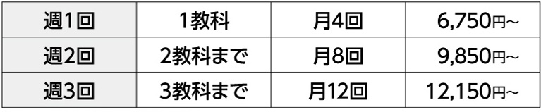 月額費用(税別)